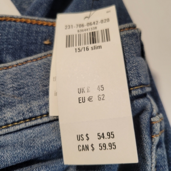 Abercrombie Kids NWT jeans Slim 15/16 - Picture 11 of 12